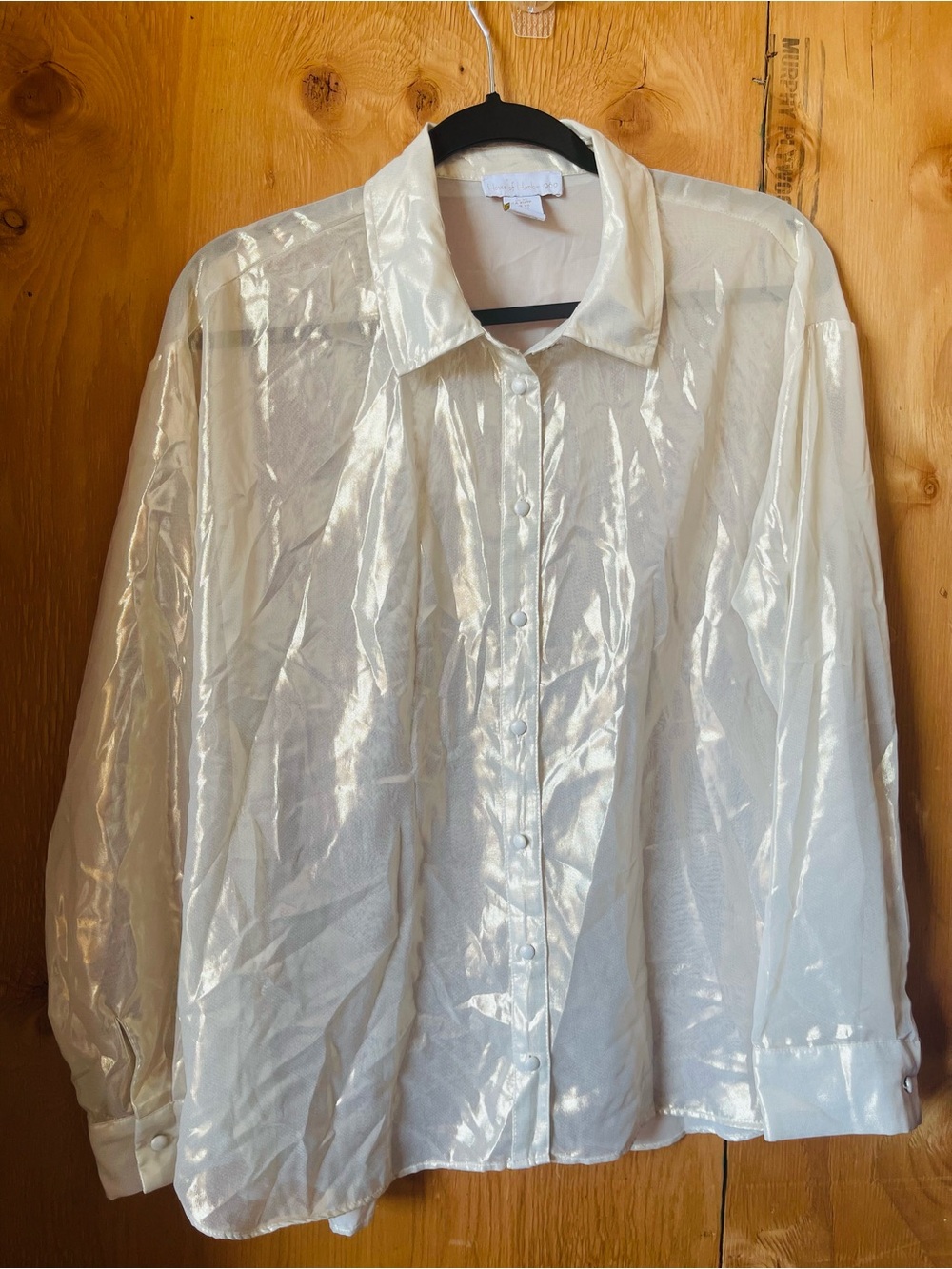 House of Harlow 1960 Iridescent White Shirt Jacket